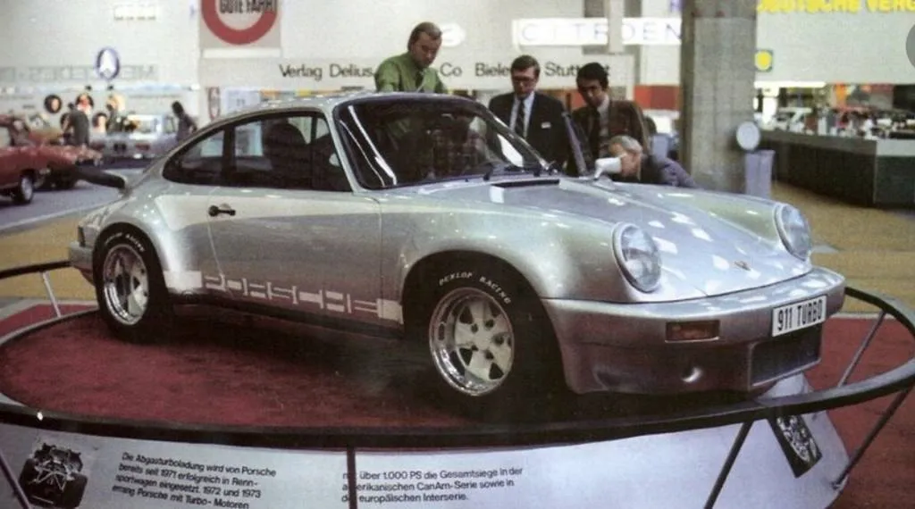 Original Porsche 911 Turbo concept at the 1973 Frankfurt auto show